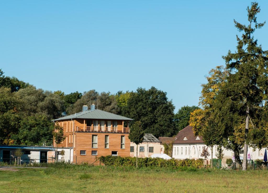 Gaestehaus Am Landgut Schonwalde-Glien Exterior foto